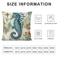 thumbnail image 6 of COMIO  Ocean Theme Decorative Throw Pillow Cover Set of 2, Turtle Seahorse Throw Pillows Mediterranean Ocean Coastal Beach Outdoor Pillow Cushion Cases for Patio Couch Decor, 6 of 6