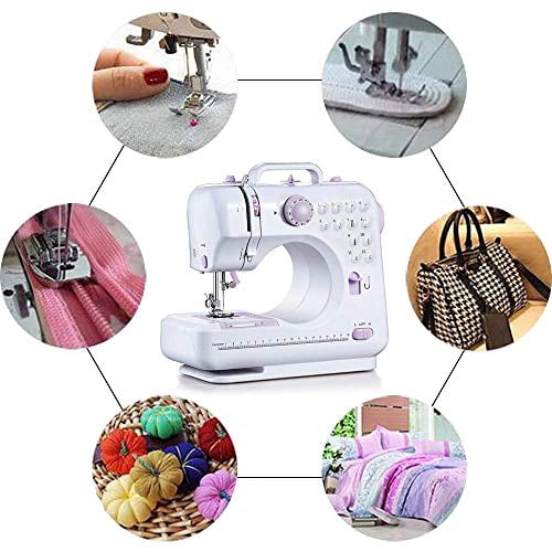12 Stitch Multi-Function Household Sewing Machine,Portable Electric Sewing Machine,Double-line Two-speed Reverse Stitch