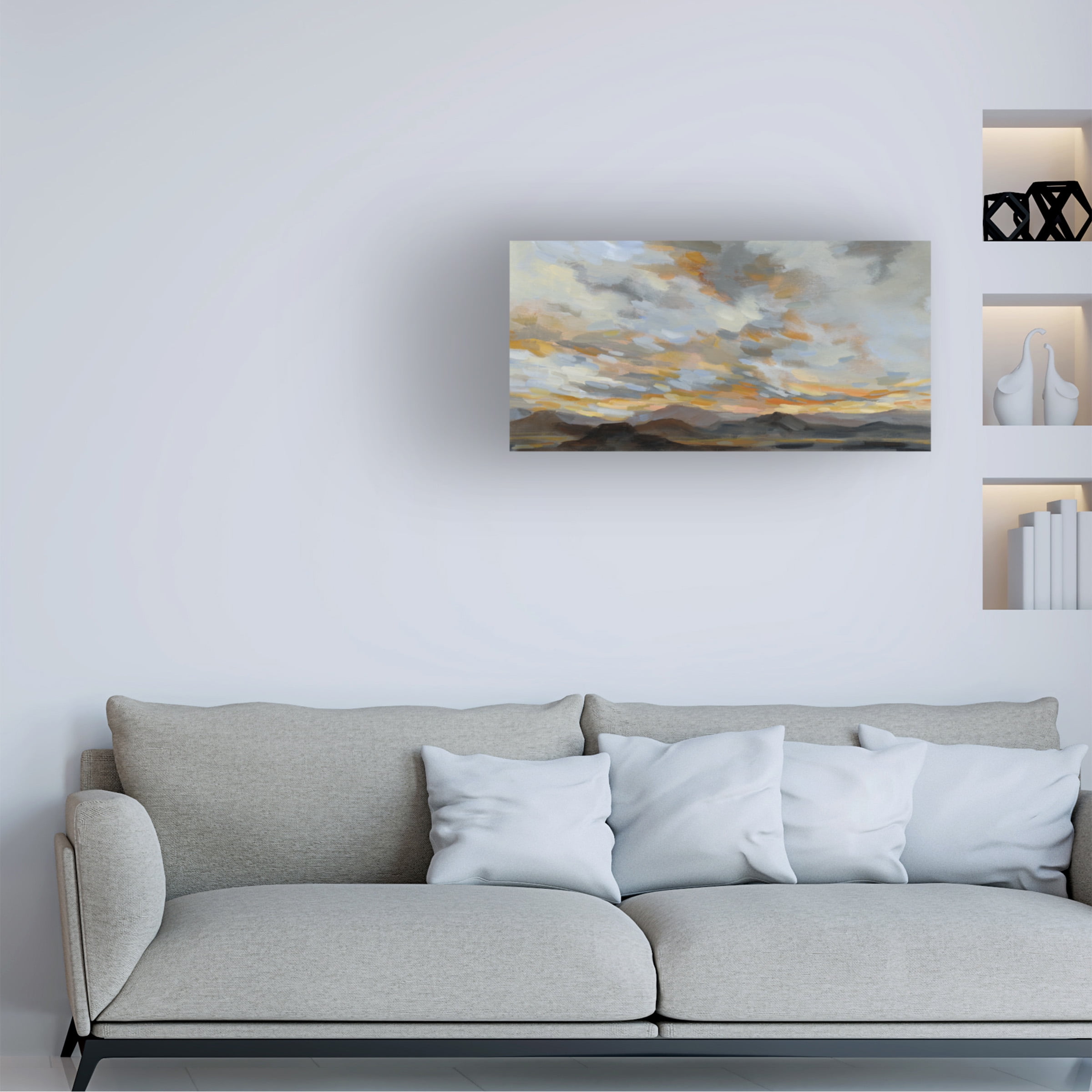 Trademark Fine Art Silvia Vassileva High Desert Sky I Canvas Wall Art - 24x47