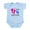 Sky Blue, variant on CafePress - Big Sister Baby Footprints Infant Bodysuit - Baby Light Bodysuit, Size Newborn - 24 Months
