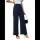 thumbnail image 2 of Pantalones de Trabajo Elásticos de Pierna para Mujer, Pantalones de Vestir, Pantalones Casuales de Negocios de Cintura Alta, Pantalones de Vestir Azul Oscuro L, 2 of 9