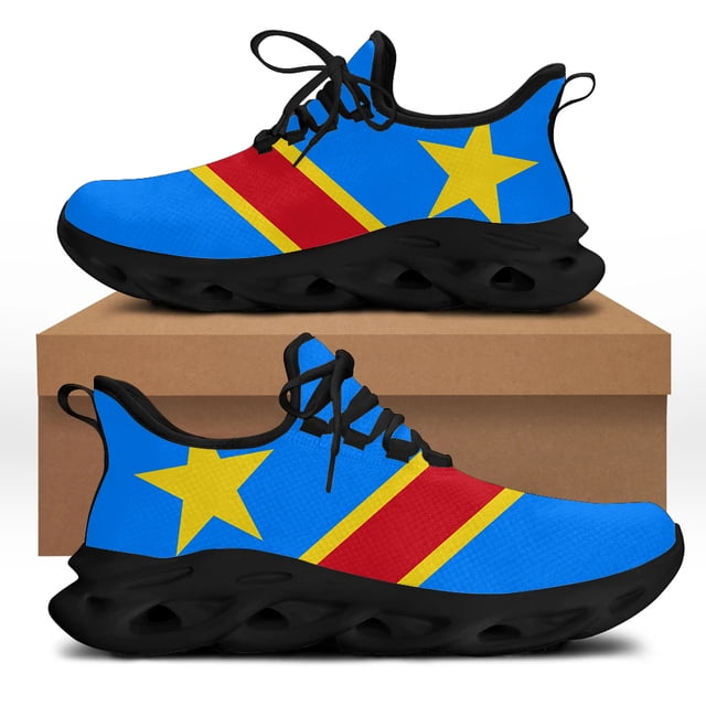 Zapatillas deportivas de moda para hombre con bandera de Eritrea, Jamaica, Congo y Haití, zapatos casuales con cordones, calzado ligero para caminar, zapatillas para hombre