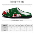 SKYSONIC Winter Warm Cotton House Slippers for Men, Christmas Pattern