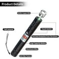 High Power Rechargeable Green Laser Pointer Flashlight, Long Range (2000m), USB, Adjustable