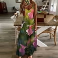 thumbnail image 3 of Flower Hummingbird Fine Art Sleeveless Dress Summer Dress Woman 2025, 3 of 7