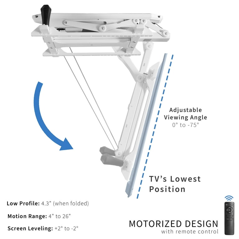 Retractable Ceiling Tv Mount 70 Inch