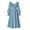 czb# Blue35, variant on ZRBYWB Girls Elegant Dresses Casual Solid Color Flare Sleeve Square Collar Long Sleeve Ruffles Dress Midi Dress Relaxed Fit Cozy Dailywear Fall Dresses,Brown,8-9 Years
