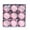 Pink, variant on Colored Silk Wave Balls Christmas Ornaments, Usupdd 9pcs Silk Thread Ball Decorations Foam 8cm, Lightweight Christmas Tree Pendant Set for Holiday Wreath Centerpiece, Gray