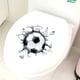 thumbnail image 2 of Pegatina DIY para asiento, fútbol, baño, pared, 3D, arte para nevera, pegatina para inodoro, hogar, hogar, 2 of 3