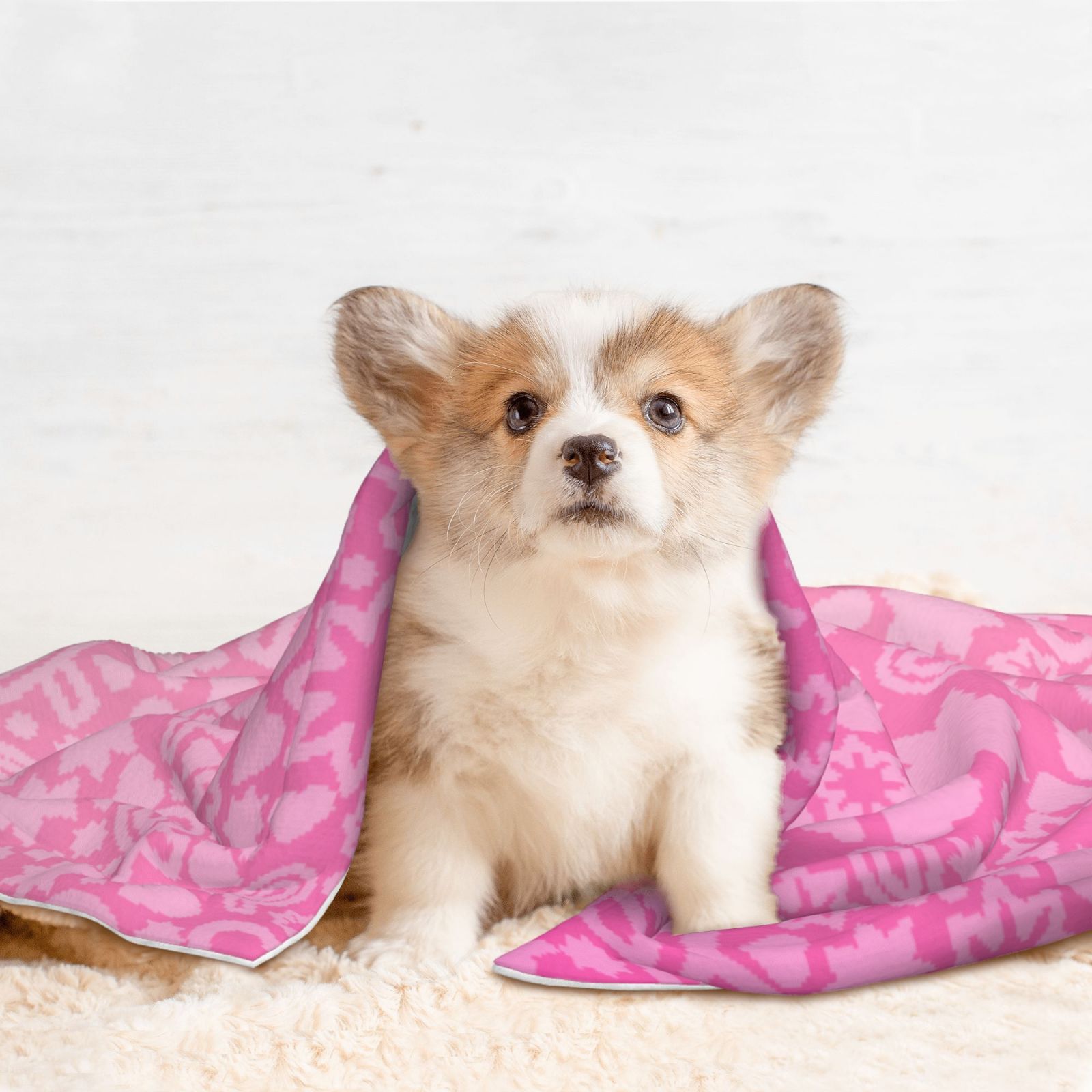 Naloa Breast Cancer Pink Ribbons Awareness Dog Blanket, 3 Sizes Cat Blanket for Indoor Cats Large Medium Small Dog Gifts-Medium