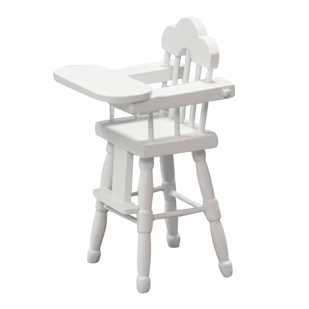 Kids Mini High Chair Toys Adjustable Table Seat Mold Toddler Feeding Highchair Decorative