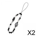 thumbnail image 1 of 2x Cordón Para Teléfono Móvil Con Dije Para Cámara, Universal, Para Mujeres Y Niñas, Color Negro, 1 of 7
