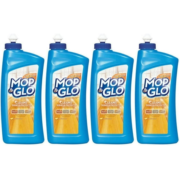 Mop & Glo MultiSurface Floor Cleaner, 32 Ounce Pack of 4