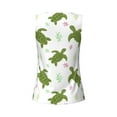 thumbnail image 5 of Xecao Cute Turtle print women's scoop neck, loose-fit workout tank tops for the gym., 5 of 9