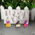 thumbnail image 6 of Big Candy Molds Silicone Shapes Pumpkin Silicone Witch Decoration Cake Festival Halloween Baking Cake Mould, 6 of 9