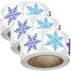 thumbnail image 2 of Stickers Autoadhesivos FrostFlakes 3Pzas 3x50 Etiquetas Copos de Nieve Ø2.5cm 8 Diseños Papel Adhesivo Mate Multicolor., 2 of 4