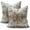 Orange Blue, variant on Merry-XMAS 18"x18" Boho Bohemian Linen Throw Decorative Pillow Cover, Comfortable (2 Count)