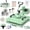 Green, variant on DKMOCO 8-in-1 Heat Press Machine, 15''x15'' Digital T Shirt Pressing with Teflon-Coated Heat Plate, 360° Swing Away, 30oz Tumbler Press, Heat Transfer Sublimation for Mugs Hat Plate Cap, Lavender