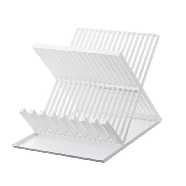 YAMAZAKI home 2607 16.7 x 12.1 in. Tower Dish Rack - White