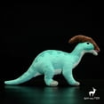thumbnail image 4 of Cute Soft Parasaurolophus Plush Toys Real Life Dinosaur Stuffed Animal Toy 39cm, 4 of 9