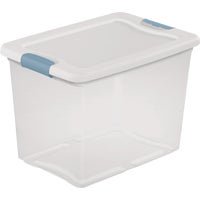 Sterilite 25 Qt Latching Storage Box, Stackable Bin with Latch Lid, Plastic