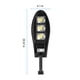thumbnail image 3 of Foco Solar De Seguridad Para Exteriores, Aplique De Pared Con Sensor De Movimiento, Lámpara LED Solar, 3 Modos De Iluminación, Resistente Al Agua IP65, Ideal Para Jardín, Valla, Patio O Terraza., 3 of 9