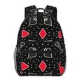 thumbnail image 1 of Balery Card Suits Mochila Escolar Impresa, Mochila Ligera para Viajes Casual, Mochila Duradera y Cómoda Multifuncional, Mochila para Laptop-One Size, 1 of 5