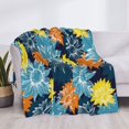 thumbnail image 4 of Throw Blanket for Couch, Sunflowers Colorful Super Soft Fuzzy Comfy Warm Throw Blanket, Cuteness Lightweight Cozy Plush Flannel Blanket & Throws for Sofa and Bed All Season, 4 of 5