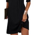 thumbnail image 4 of DYMADE Women Casual Off Shoulder Short Sleeve Dress, 4 of 6