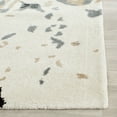 thumbnail image 4 of SAFAVIEH Bella Christiana Abstract Paint Splatter Wool Area Rug, Ivory/Grey, 4' x 6', 4 of 9