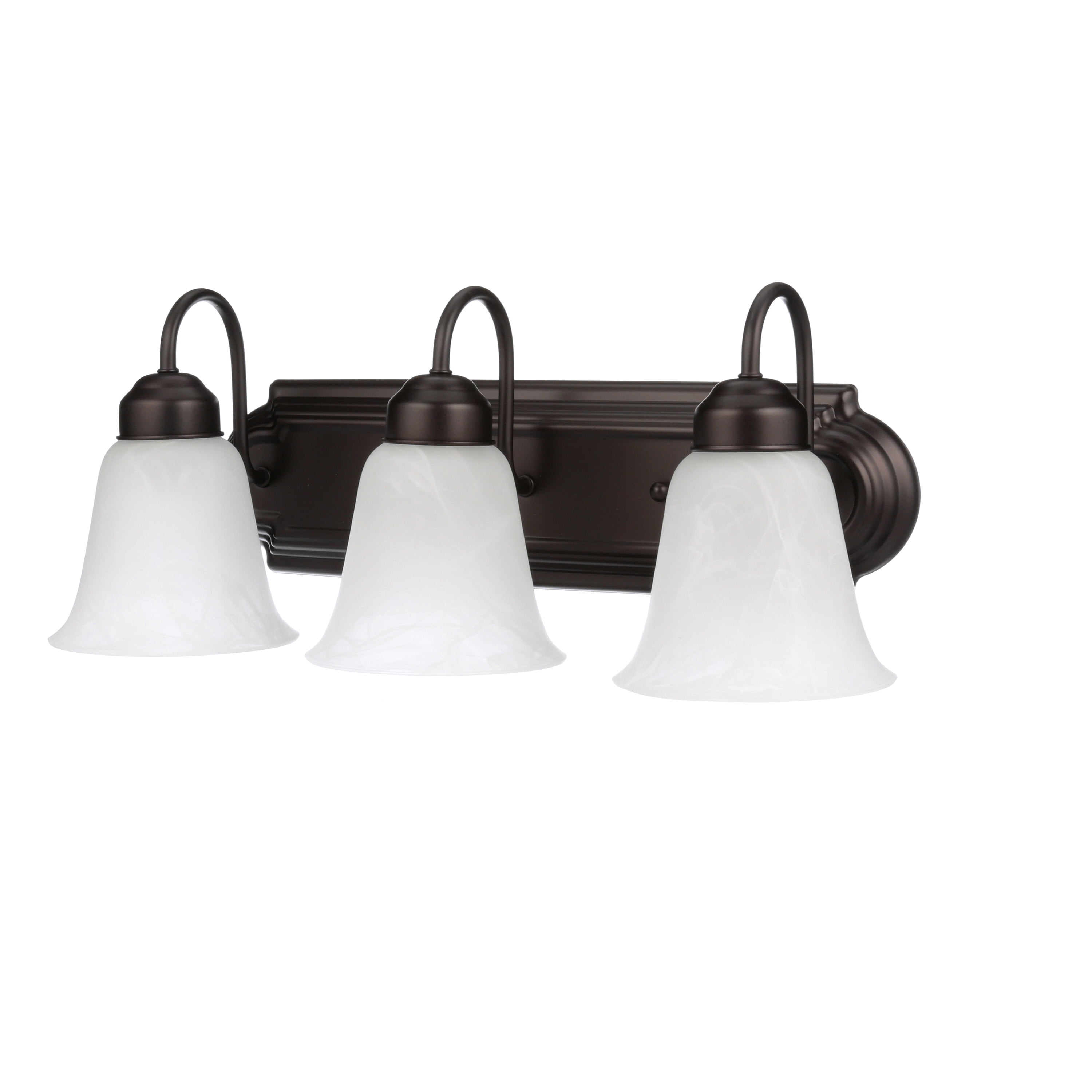 chapter indoor three led vanity light, oil-rubbed bronze finish