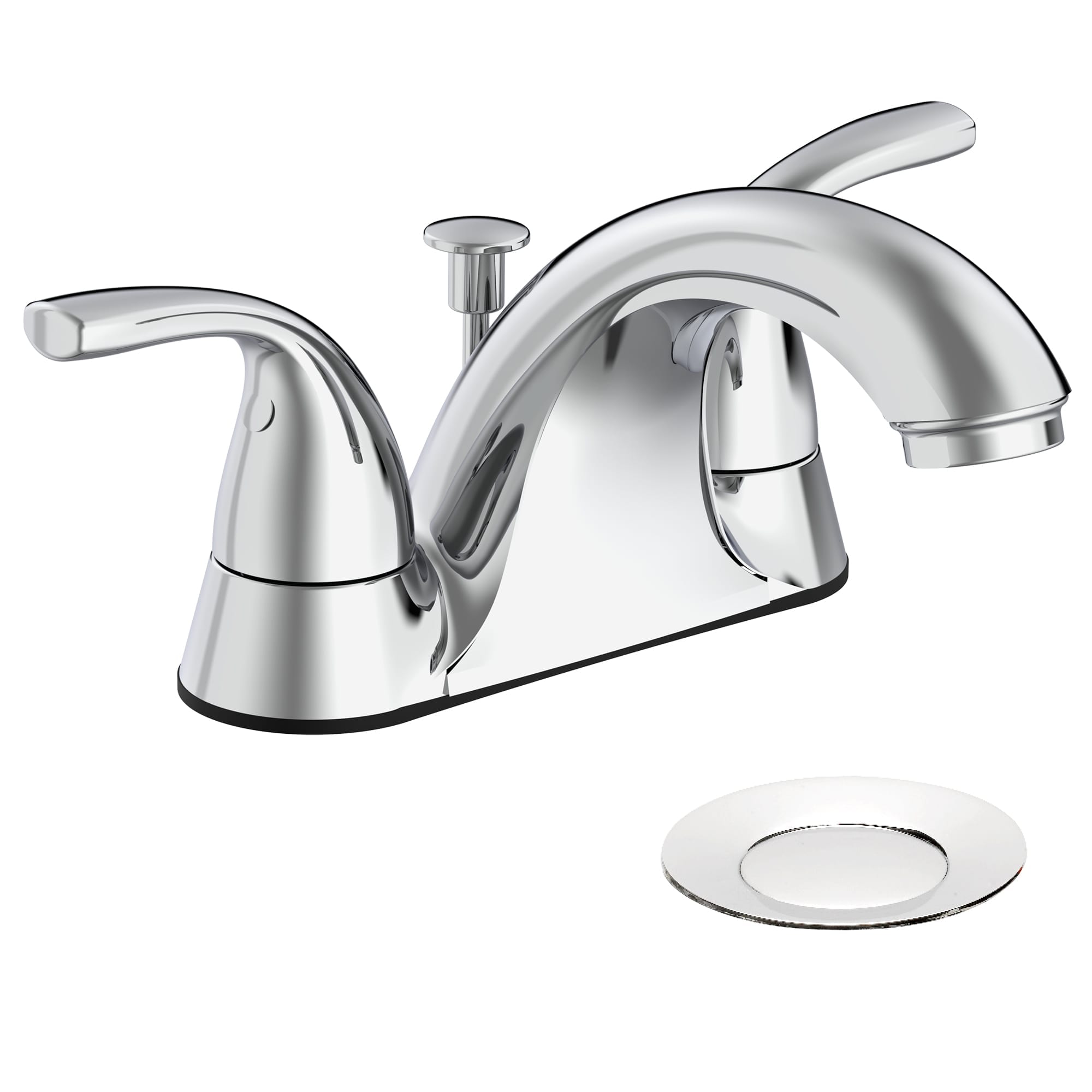 Belanger EBY74WCP2 Two Handle Centerset Bathroom Faucet with Drain