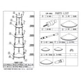 thumbnail image 4 of Soporte de esquina ORE International de madera de cerezo de 4 niveles, 4 of 4