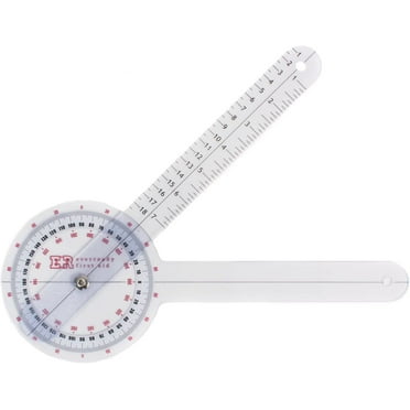 Ever Ready First Aid 12" Plastic 360° Goniometer