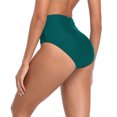 thumbnail image 4 of RELLECIGA Women's High Cut Cheeky High Waisted Bikini Bottoms Tummy Control Swim Bottom Full Coverage Underwear Panties Swimsuit Bathing Suit Bottom, 4 of 6