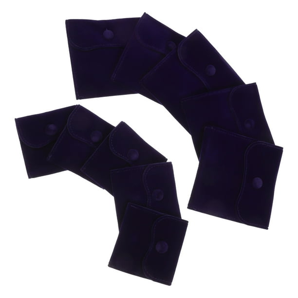 KAKOWELY 10 bolsas para joyería con cierre a presión, para guardar anillos y pendientes.