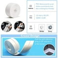 thumbnail image 2 of Self-adhesive Decorative Sealing Tape Kitchen Sink/bathroom/bathtub Floor Wall Edge and Sealing Tape (white 1 roll ), 2 of 7