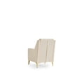 thumbnail image 5 of Luna Modern Ivory Upholstered Chair with Wooden Legs, Contemporary Living Room Accent Chair for Comfortable Seating, 5 of 5