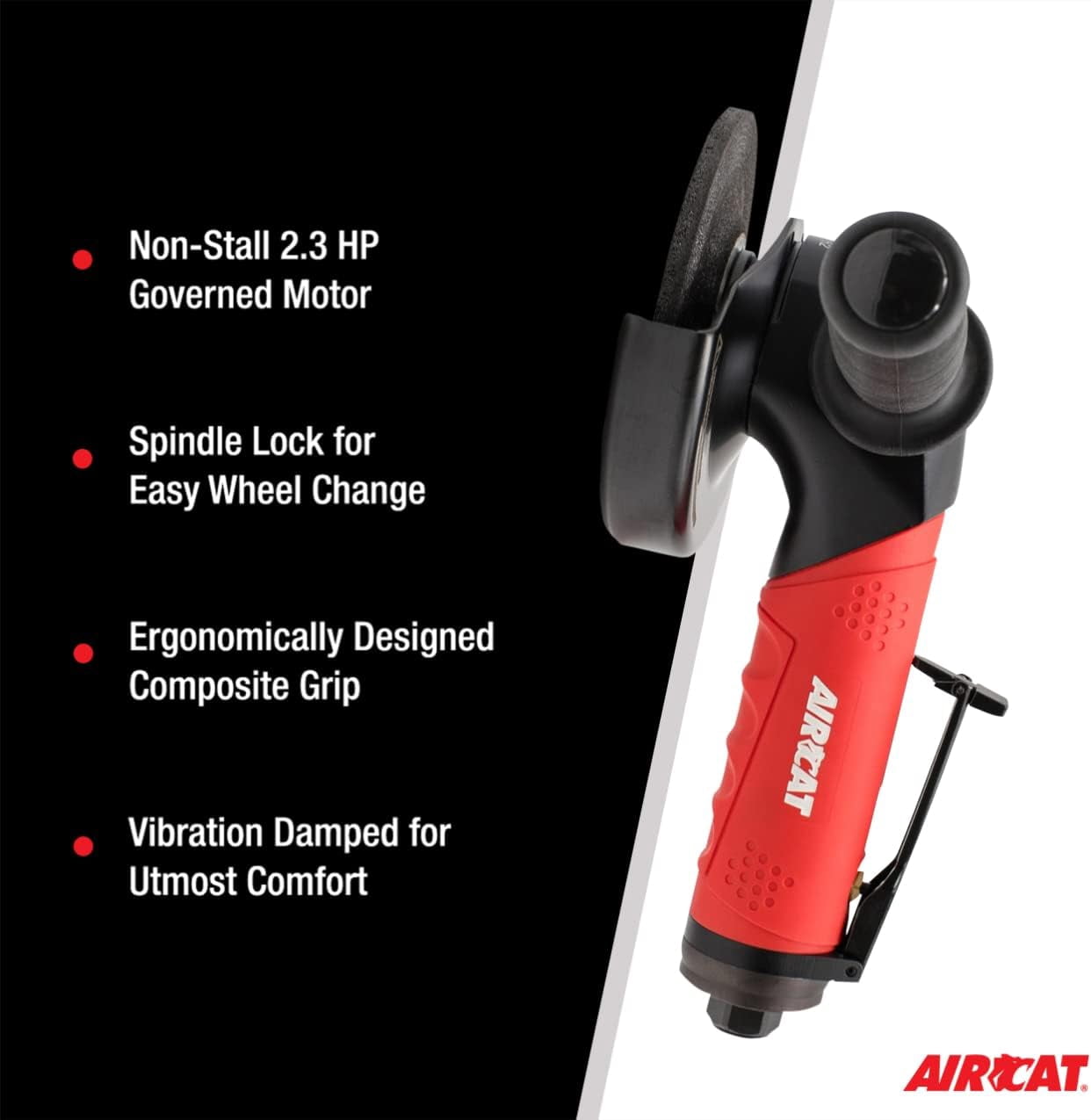 AirCat 2.3 HP Heavy Duty 5 In. Angle Grinder