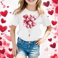thumbnail image 2 of Shadoumai 100 Days Of School T Shirt Girls Shamrock Four Leaf Crew Neck Short Sleeve T Shirt Trendy Blouse Tops Clothes for Girls, 2 of 4