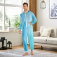 thumbnail image 5 of IAUYY Unisex Adult Onesie Pajamas Ultra-Soft Crystal-Soft Fabric, Halloween Adult Onesie Pajamas Adults,With a Zipper Plus Size Onesie Pajamas, A Translucent, 5 of 7