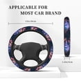thumbnail image 3 of Vsdgher Book Glowing Mushrooms Pattern Elastic Car Steering Wheel Cover,Car Wheel Cover Protector Car Accessory for Steering Wheel with a Diameter of 14.5"-15", 3 of 6