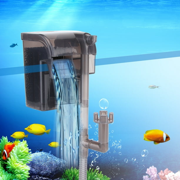 Waterfall Fish Tank Filter,Fish Tank Submersible Pump External Hanging Fish Tank Filter