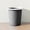 Black, variant on ZOURIH Garbage Container Basket,Ribbed Plastic Trash Can with Removable Ring,3 Sizes Slim Wastebasket for Bathroom,Kitchen & office,Green