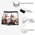 thumbnail image 3 of Balery Starfishes Shells Calzoncillos bóxer para hombre, ropa interior de algodón suave y transpirable con cinturilla de nailon-Large, 3 of 5