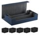 thumbnail image 1 of Premium Deck Box - Soporte para tarjetas con cierre magnético para juegos de cartas coleccionables, tarjetas con mangas, béisbol, fútbol, ​​baloncesto, colección de tarjetas azul oscuro, 1 of 8
