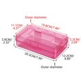 thumbnail image 2 of Large Capacity Plastic Pencil Box with Snap Tight Lid Clear Stackable for Pens,Markers,Crayons 7.99*4.8*2.32in, 2 of 4