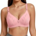 thumbnail image 3 of Ohufall Womens Bra Adjustable Strap Deep V Push Up Bra Wirefree Comfort Support Daily Underwear, 3 of 8