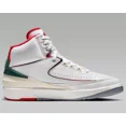 thumbnail image 4 of Ni - ke Air Jordan Men's Retro 2 Origins DR8884-101 White/Red/Green Size 12.5, 4 of 5