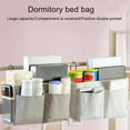 thumbnail image 3 of Bedside Caddy Hanging Organizer Storage, Caddy Shelf Baskets for Bunk and Hospital Beds, Dorm Rooms Bed Rails Dormitory Supplies, 3 of 9